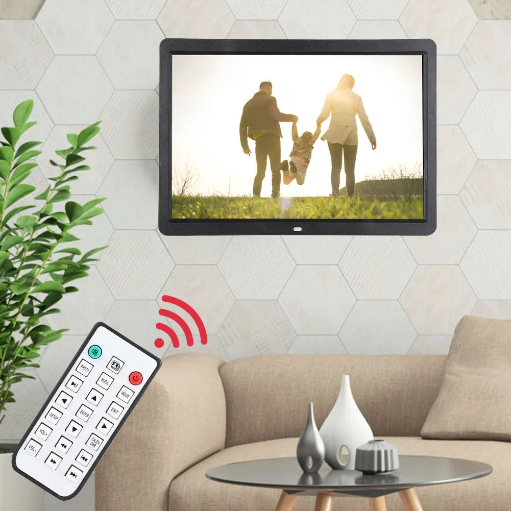 15.4 in Digital Photo Frame Multifunction 1280*800 Digital Photo Frame Music Movie Player with Remote Controller