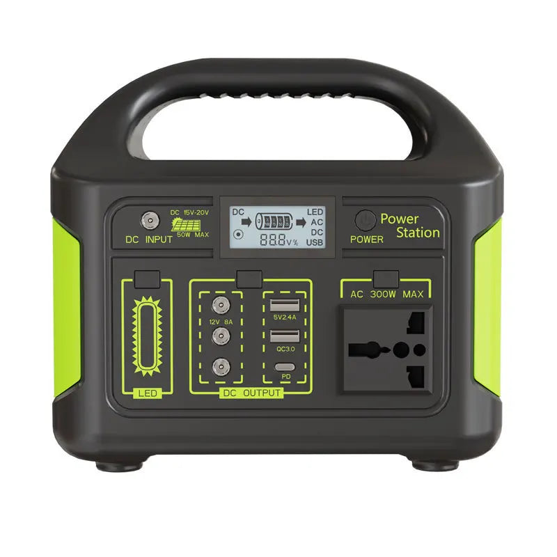 300w outdoor energy storage power supply 204.8wh/256whmovable power supply 220v 110v emergency camping style self-driving
