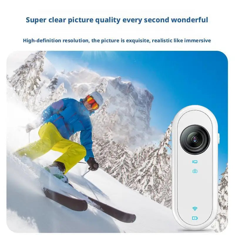 4K Mini Body Camera Portable Wearable Action Camera Hands-Free Waterproof Recording Camcorder For Cycling Motorcycle Vlogging
