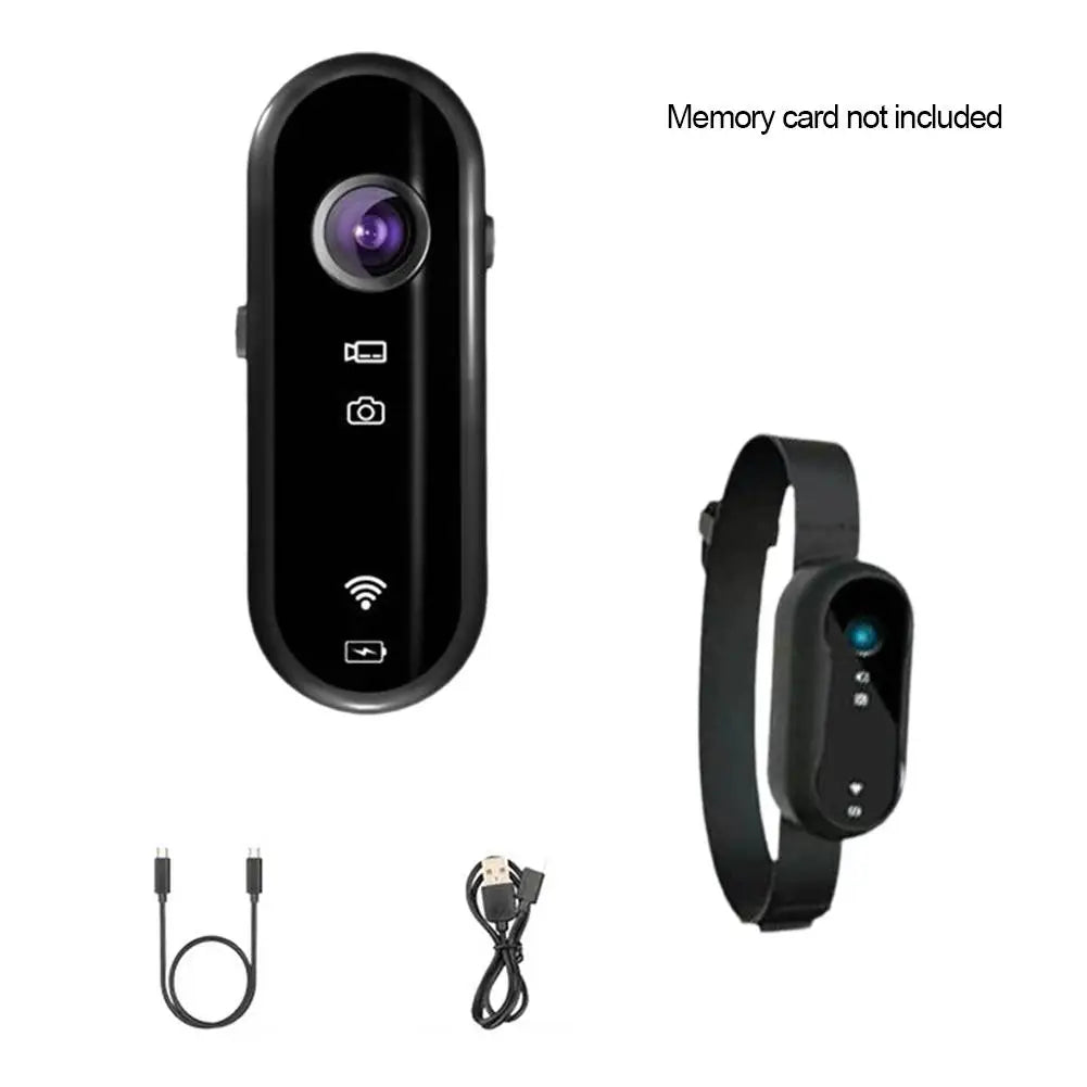 4K Mini Body Camera Portable Wearable Action Camera Hands-Free Waterproof Recording Camcorder For Cycling Motorcycle Vlogging