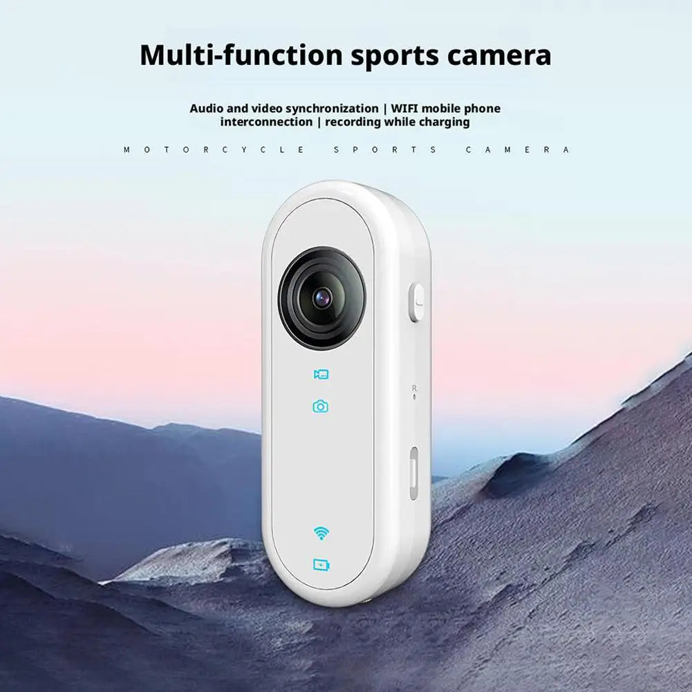 4K Mini Body Camera Portable Wearable Action Camera Hands-Free Waterproof Recording Camcorder For Cycling Motorcycle Vlogging