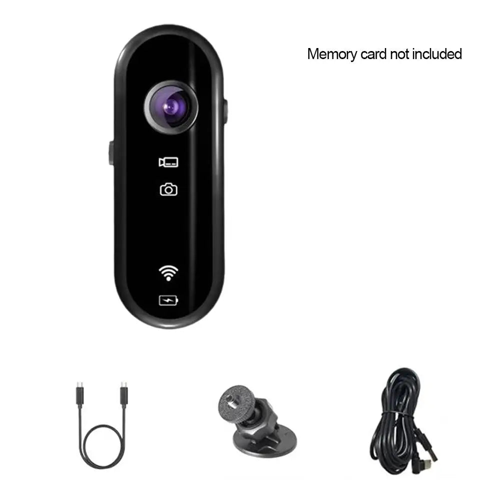 4K Mini Body Camera Portable Wearable Action Camera Hands-Free Waterproof Recording Camcorder For Cycling Motorcycle Vlogging