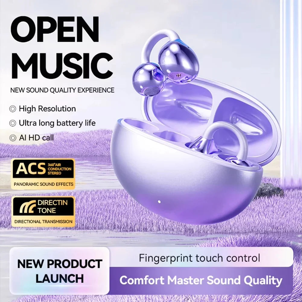 Ai Languages Translation Earbuds Open-Ear Wireless Sports Headphone 144 Languages Real-time Two-Way Translator Earphones Device