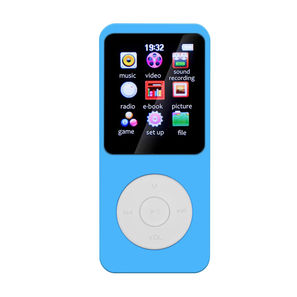 MP3 Player Type-C HiFi Lossless Music Player Bluetooth-Compatible5.0 Student Walkman Support FM Radio E-Book Recording for Kids