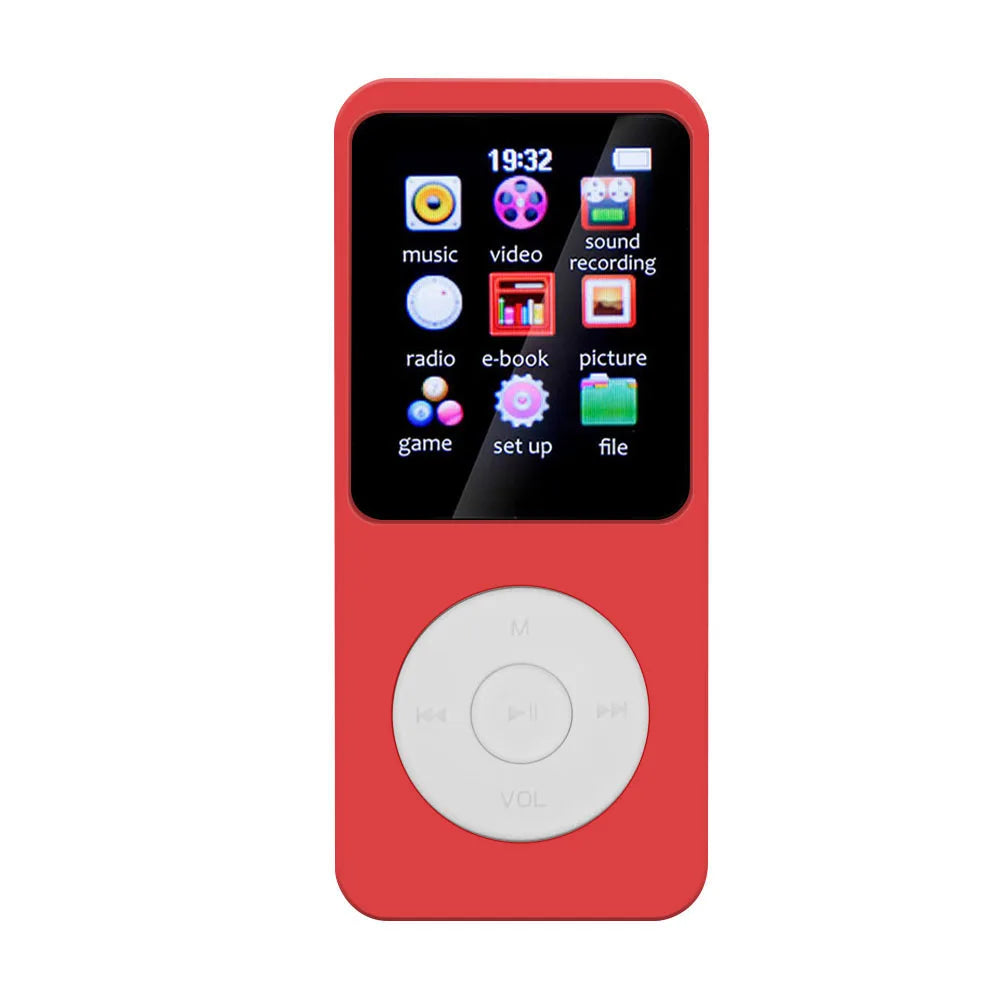 MP3 Player Type-C HiFi Lossless Music Player Bluetooth-Compatible5.0 Student Walkman Support FM Radio E-Book Recording for Kids