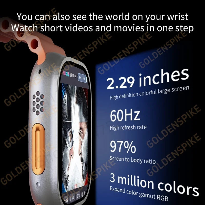 New Men Women's Smartwatch 2.29inch S10 Ultra Smart Watch With Rotary Camera GPS WIFI Google Play Store Touch ID 256GB Storage