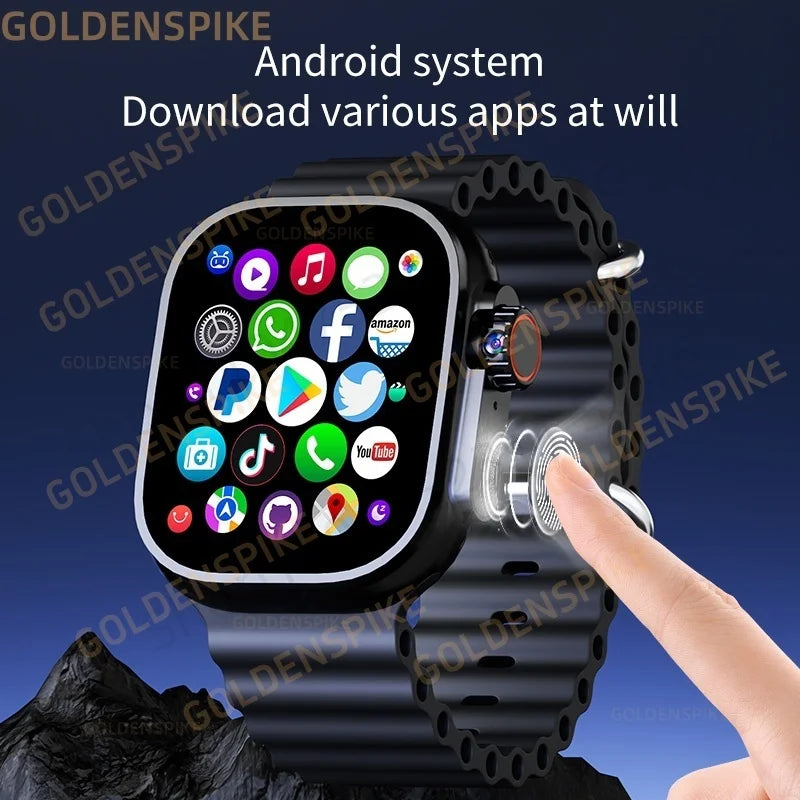 New Men Women's Smartwatch 2.29inch S10 Ultra Smart Watch With Rotary Camera GPS WIFI Google Play Store Touch ID 256GB Storage
