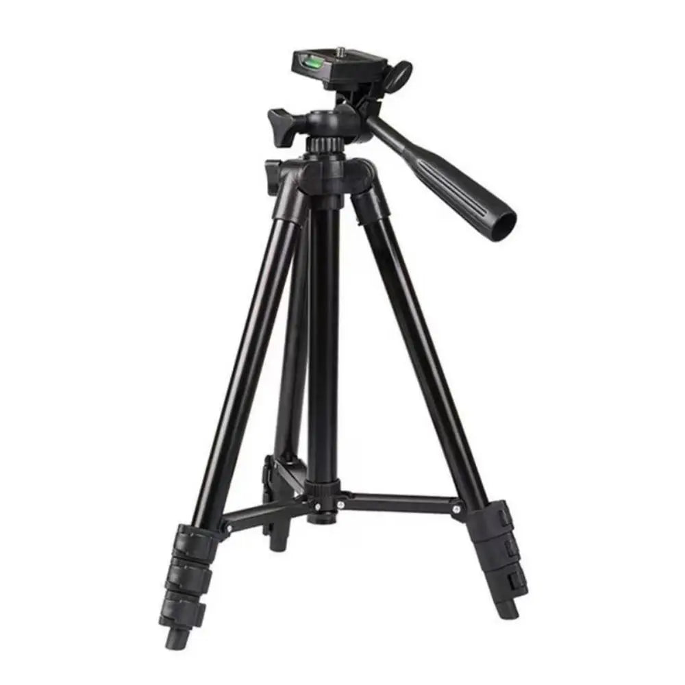 Phone Tripod Stand Cell Phone Selfie Stick Tripod with Phone Holder Extendable Metal Tripod Compatible with Smartphone Camera