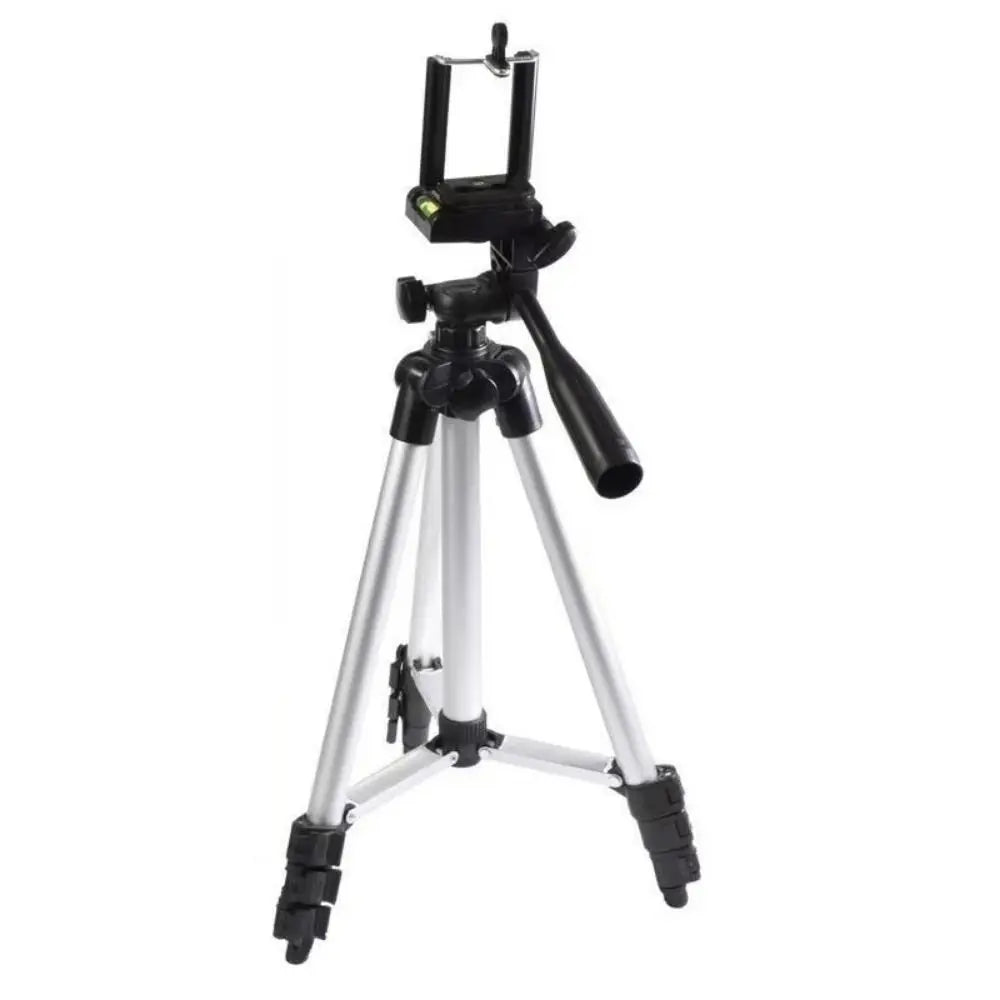 Phone Tripod Stand Cell Phone Selfie Stick Tripod with Phone Holder Extendable Metal Tripod Compatible with Smartphone Camera