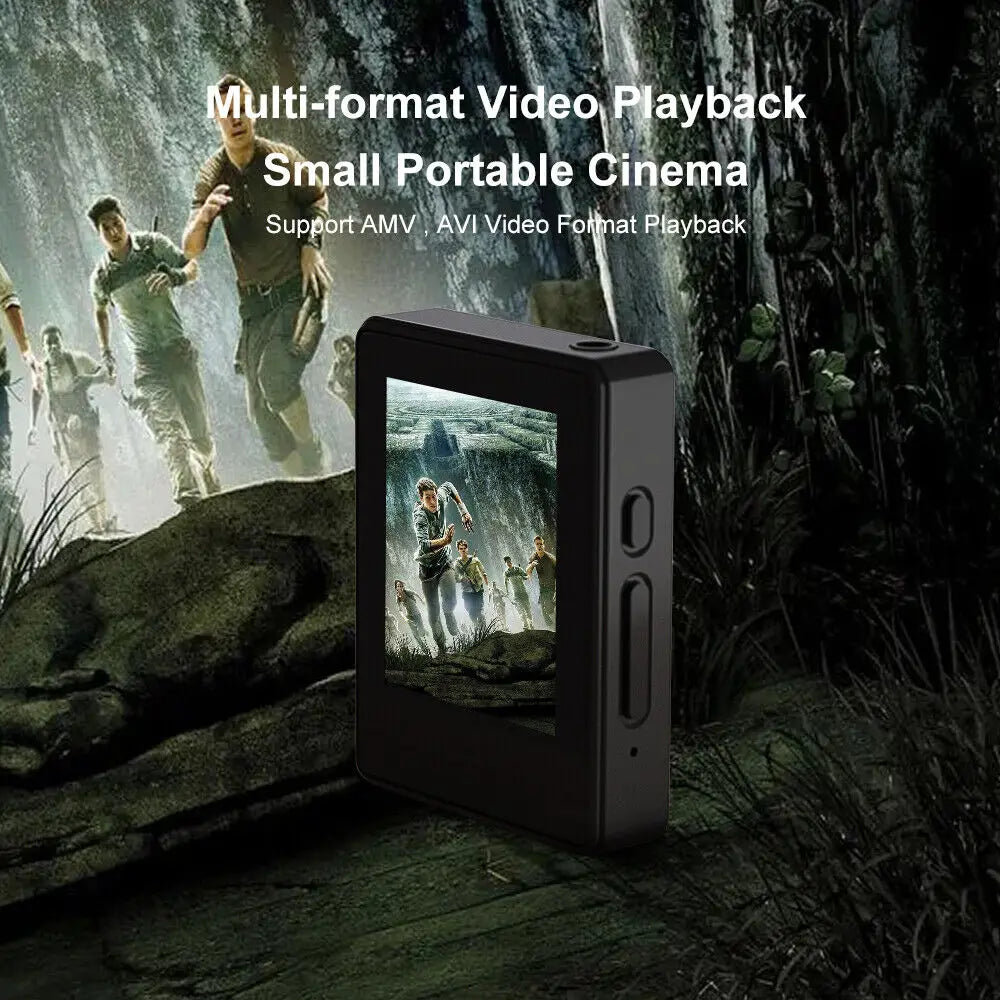 Portable HiFi MP3 Player Bluetooth 5.0 Music Stereo Speaker Mini MP3 Video Playback With TFT Screen FM Radio Recording Walkman