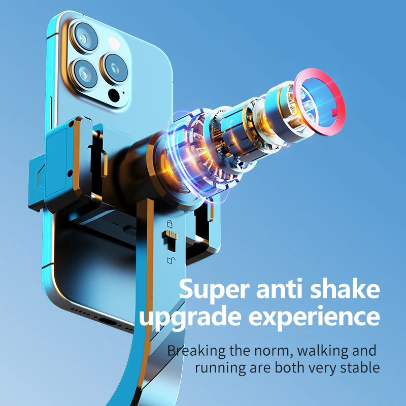 Roreta 2025 NEW Gimbal Stabilizer Selfie Stick Foldable Wireless Tripod with Bluetooth Shutter Monopod for IOS Android