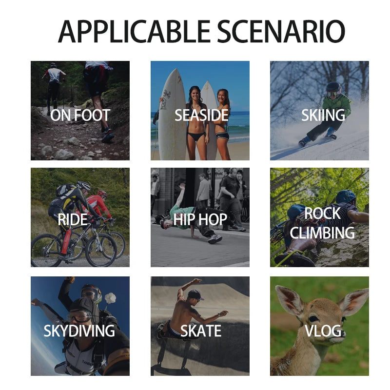 1080p High-Definition Sports Mini Camera With Hotspot WiFi Portable Waterproof Camera Motorcycle And Bicycle Driving Recorder
