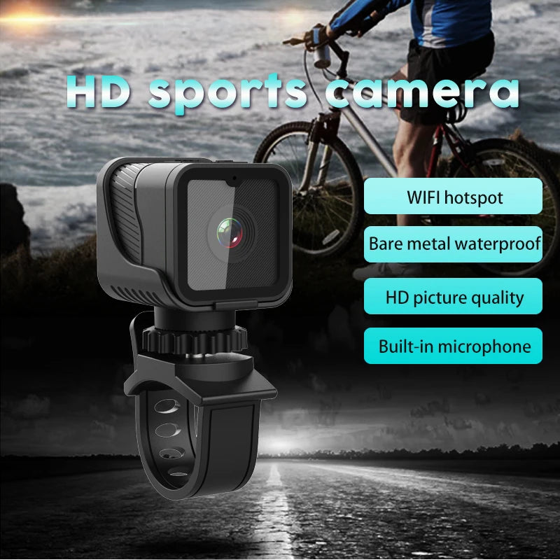 1080p High-Definition Sports Mini Camera With Hotspot WiFi Portable Waterproof Camera Motorcycle And Bicycle Driving Recorder