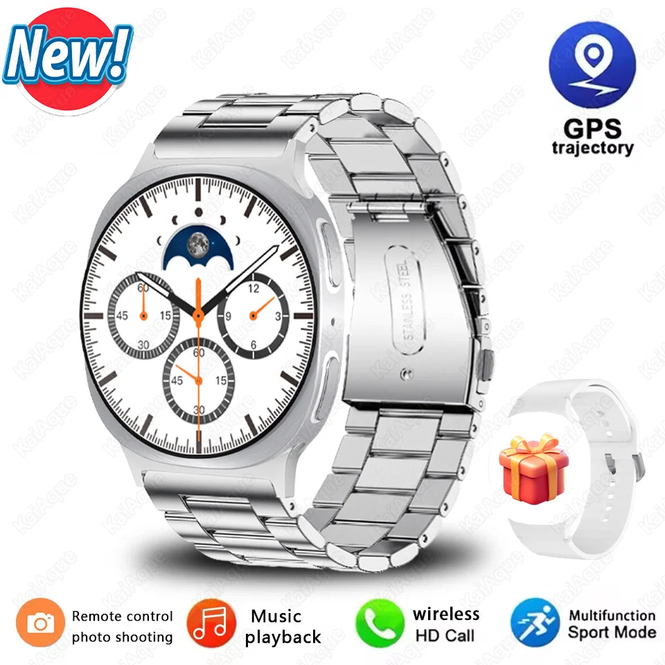 Series 8 Mini Smart Watch 40mm Ultrathin Watch GPS Compass IP68 Waterproof 360*360 Display Bluetooth Call SOS Sport Smart Watch