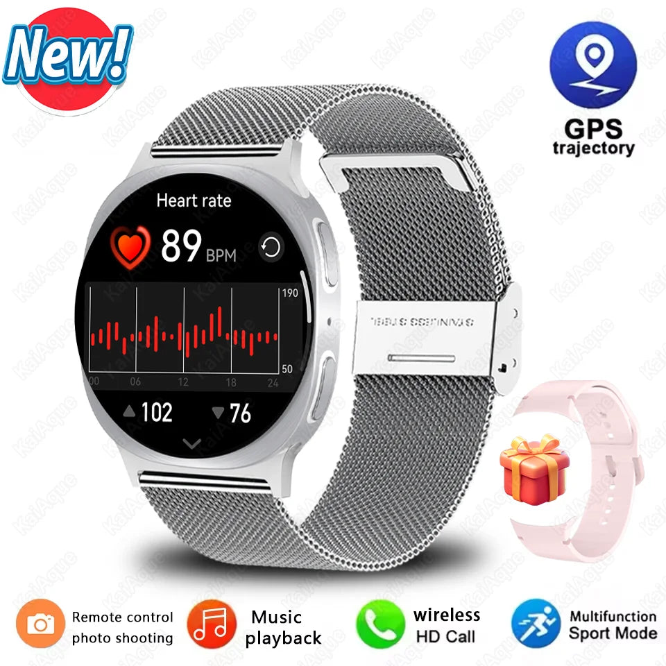 Series 8 Mini Smart Watch 40mm Ultrathin Watch GPS Compass IP68 Waterproof 360*360 Display Bluetooth Call SOS Sport Smart Watch