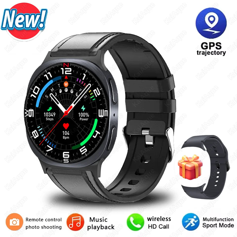 Series 8 Mini Smart Watch 40mm Ultrathin Watch GPS Compass IP68 Waterproof 360*360 Display Bluetooth Call SOS Sport Smart Watch
