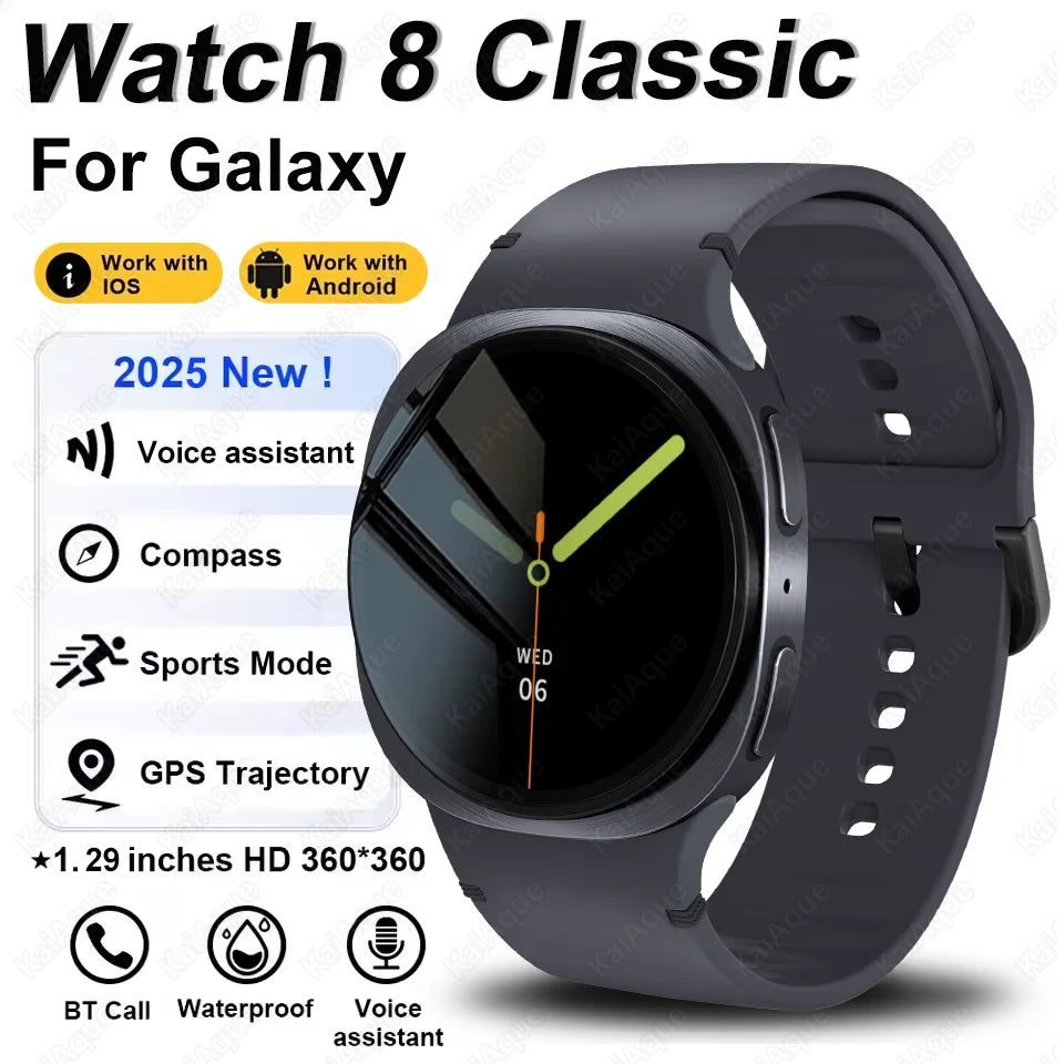 Series 8 Mini Smart Watch 40mm Ultrathin Watch GPS Compass IP68 Waterproof 360*360 Display Bluetooth Call SOS Sport Smart Watch