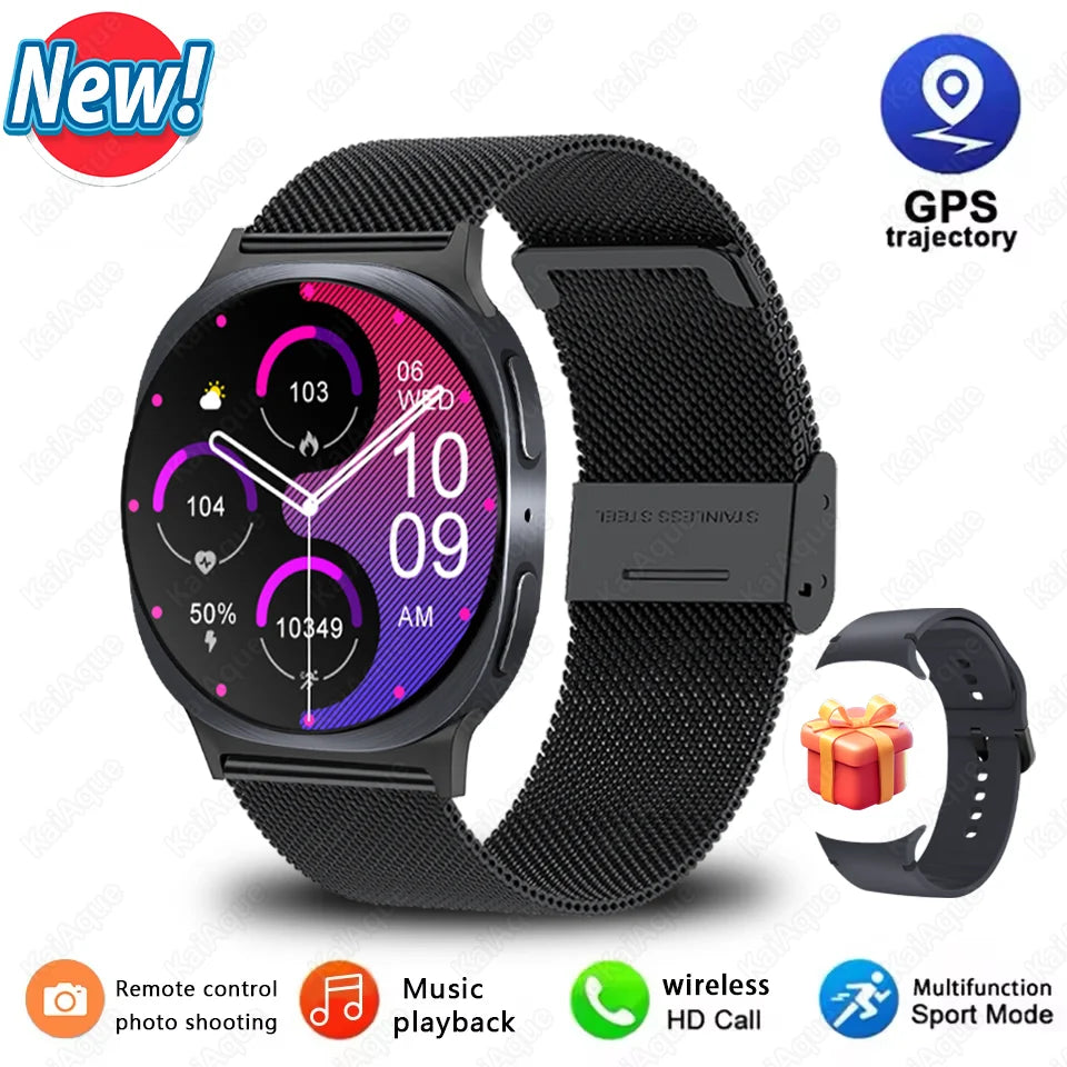 Series 8 Mini Smart Watch 40mm Ultrathin Watch GPS Compass IP68 Waterproof 360*360 Display Bluetooth Call SOS Sport Smart Watch