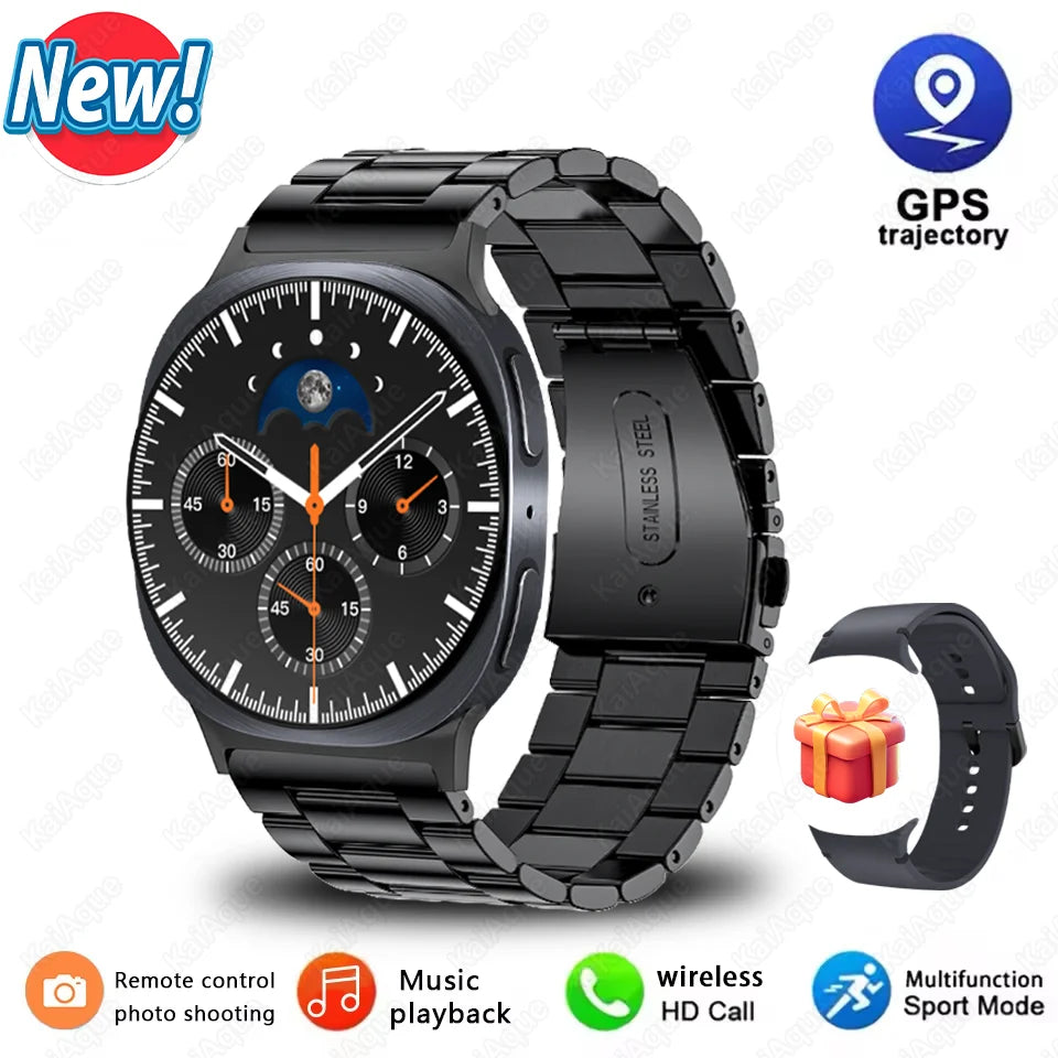 Series 8 Mini Smart Watch 40mm Ultrathin Watch GPS Compass IP68 Waterproof 360*360 Display Bluetooth Call SOS Sport Smart Watch