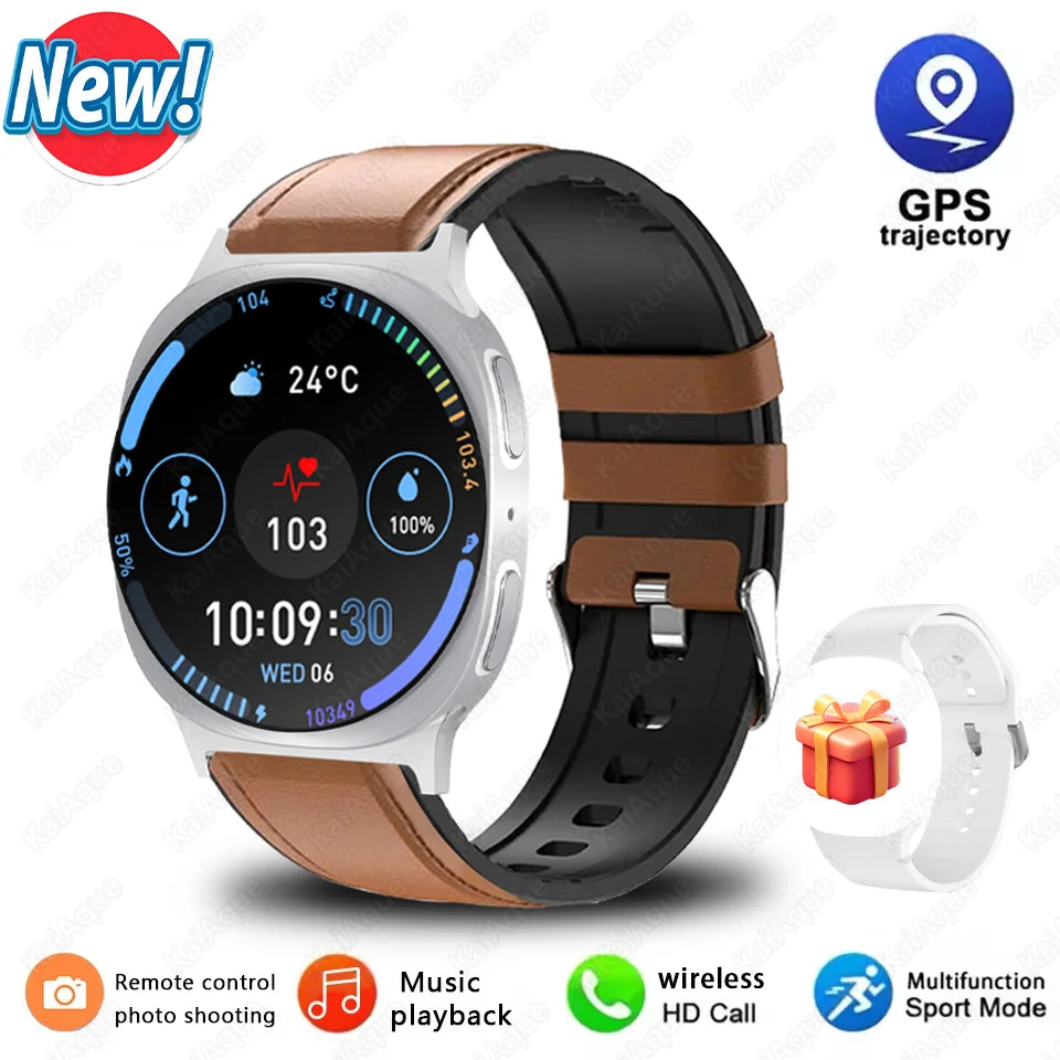 Series 8 Mini Smart Watch 40mm Ultrathin Watch GPS Compass IP68 Waterproof 360*360 Display Bluetooth Call SOS Sport Smart Watch