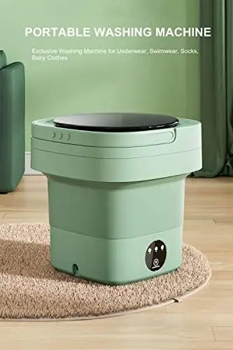 Small Portable Washing Machine, Mini Washer 6.5L High Capacity with 3 Modes Deep Cleaning for Underwear, Baby Clothes, or Small