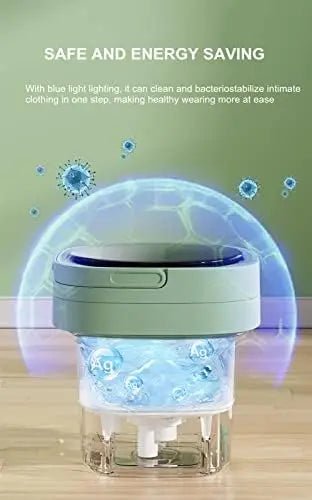 Small Portable Washing Machine, Mini Washer 6.5L High Capacity with 3 Modes Deep Cleaning for Underwear, Baby Clothes, or Small