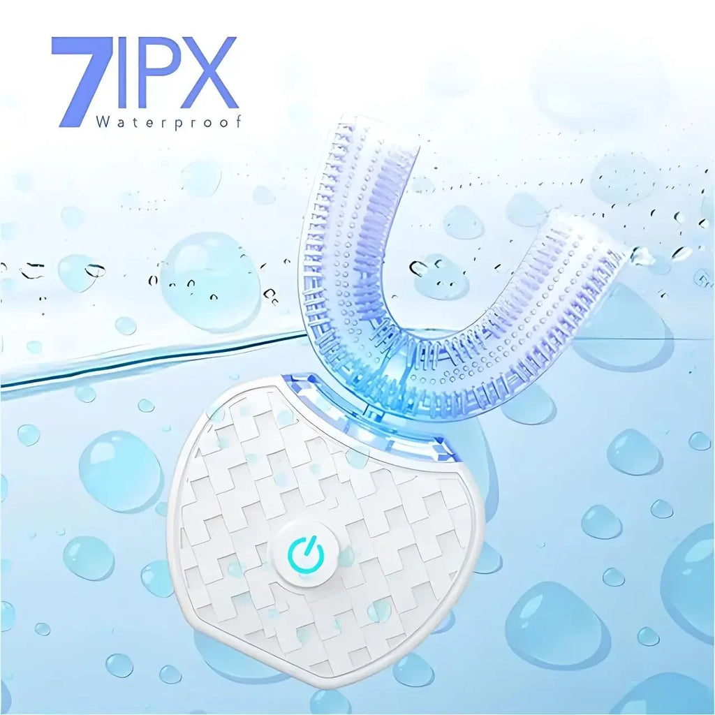 Ultrasonic Toothbrush,U Shape Toothbrush Ultrasonic Teeth Cleaner Teeth Whitening Lamp 360 Adult Electric Automatic Toothbrush