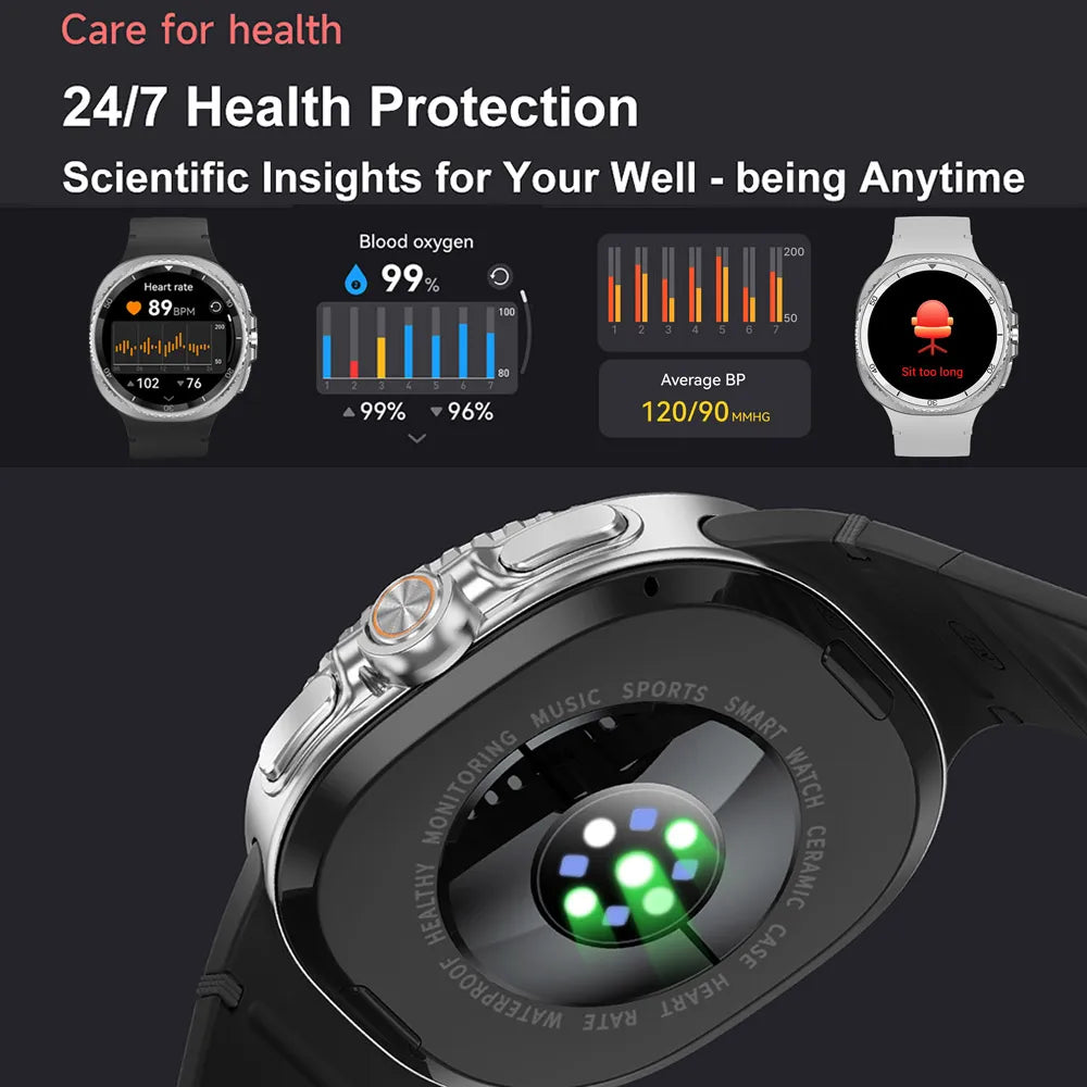 Watch 8 Ultra Classic GPS SmartWatch Compass NFC Men AMOLED Call Chat GPT Watches 3ATM Waterproof Sports Fitness Ms. Smartwatch