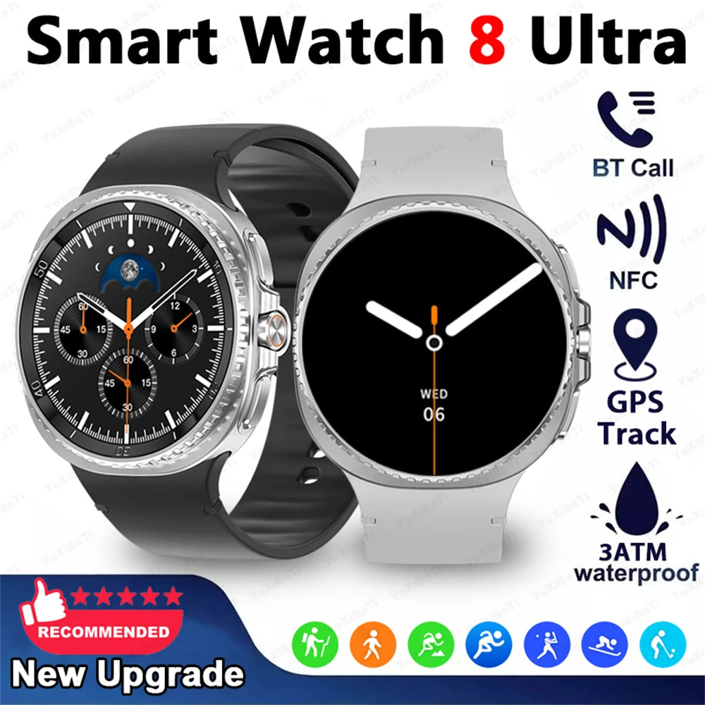 Watch 8 Ultra Classic GPS SmartWatch Compass NFC Men AMOLED Call Chat GPT Watches 3ATM Waterproof Sports Fitness Ms. Smartwatch