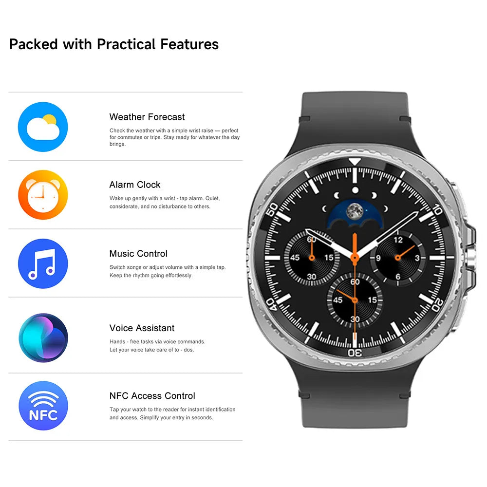 Watch 8 Ultra Classic GPS SmartWatch Compass NFC Men AMOLED Call Chat GPT Watches 3ATM Waterproof Sports Fitness Ms. Smartwatch