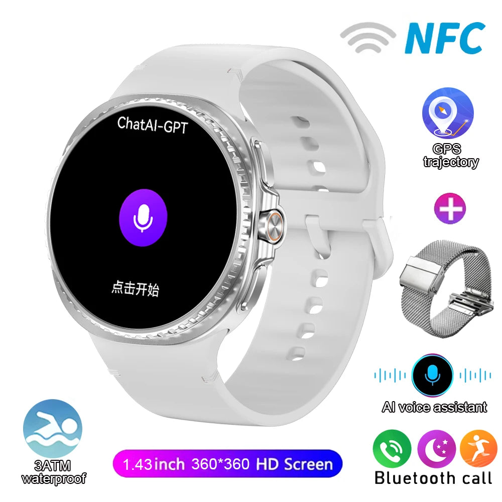 Watch 8 Ultra Classic GPS SmartWatch Compass NFC Men AMOLED Call Chat GPT Watches 3ATM Waterproof Sports Fitness Ms. Smartwatch