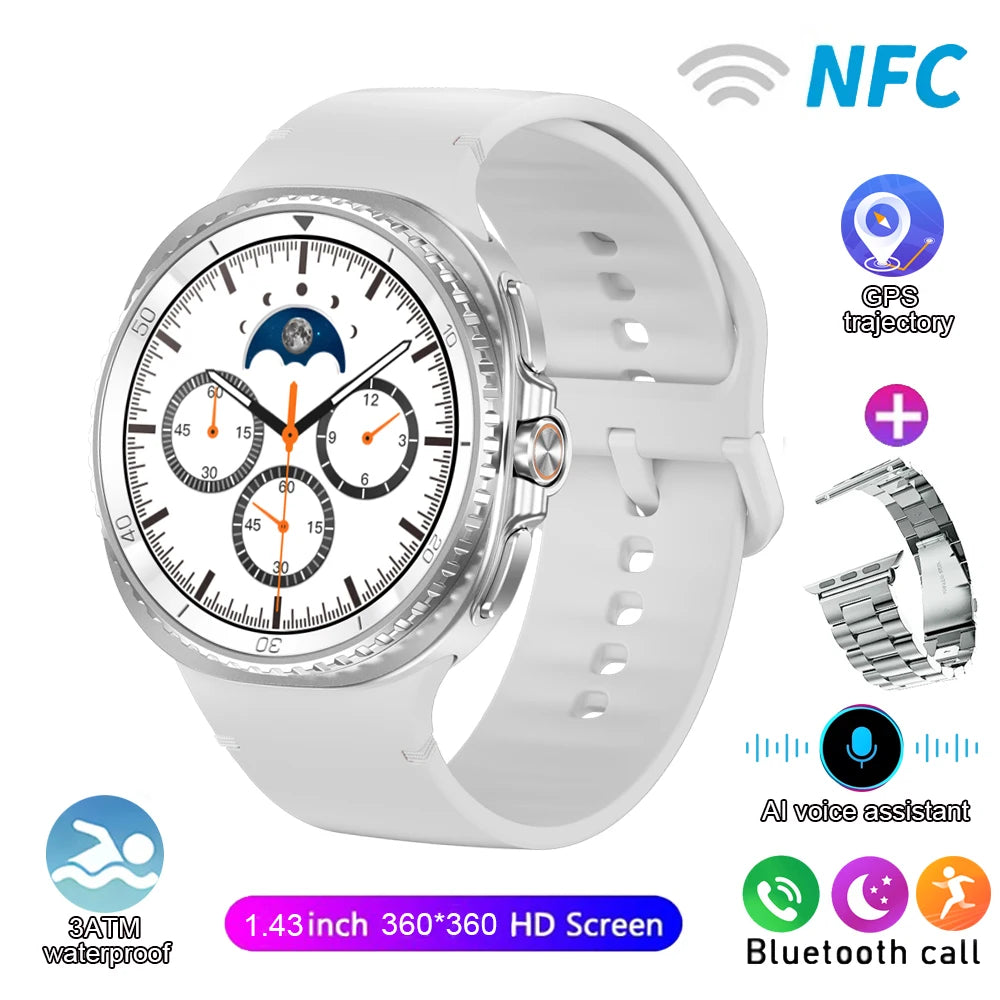 Watch 8 Ultra Classic GPS SmartWatch Compass NFC Men AMOLED Call Chat GPT Watches 3ATM Waterproof Sports Fitness Ms. Smartwatch